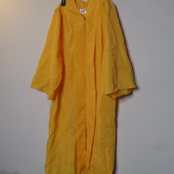 Yellow Graduation Gown 5'4"-5'6" - Picture 1 of 12